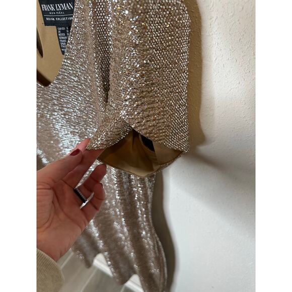 Frank Lyman metallic dress- size 8 - Picture 2 of 4
